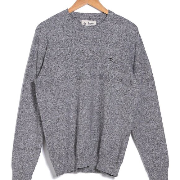ORIGINAL Penguin BNWT Crew Neck Gray Sweater - Picture 8 of 9